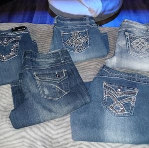 5 pairs of jeans